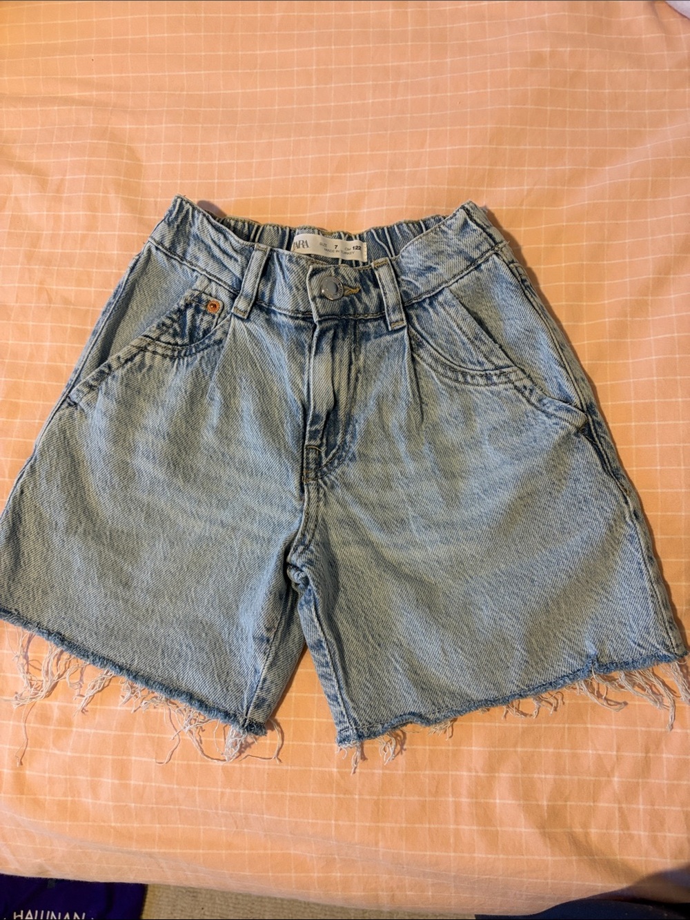 Zara Light Blue Denim Cutoff Shorts